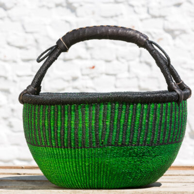 Original Round Bolga Basket L Grøn