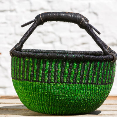 Original Round Bolga Basket M Grøn