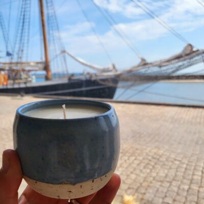 Soyalysfabrikken Keramik, soya og duft - Dueblå